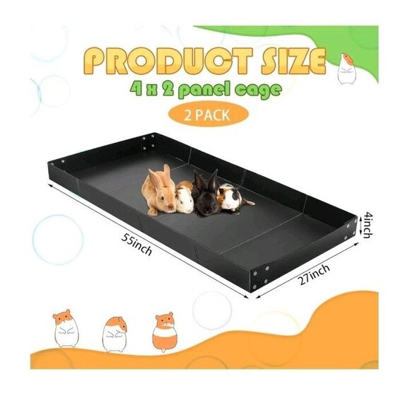 2pc Guinea Pig Cage Liner Corrugated Plastic Cage Liner Base 2x4 Panel Size READ - Picture 2 of 6